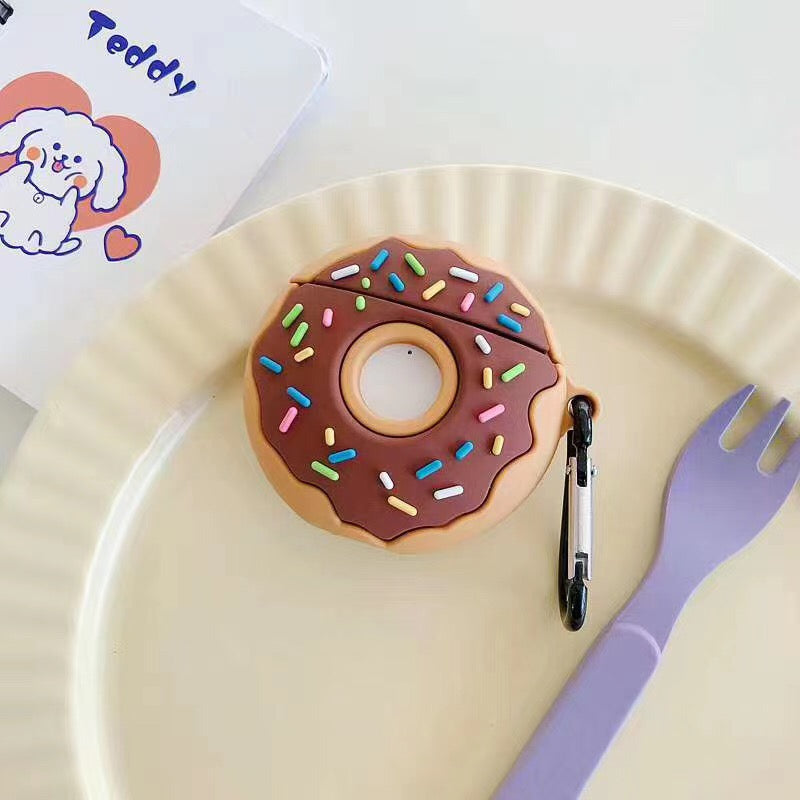 Creative Donuts Shape Silicone Earphones Case for Apple AirPods with Wireless Charging Case (2019) AirPods with Charging Case (2019) (2016) Creative Donuts Shape Silicone Earphones Case for Apple AirPods with Wireless Charging Case (2019) AirPods with Charging Case (2019) (2016)